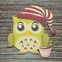 Украшение из цветного чипборда "Сова 2" (Благолис) Украшение из цветного чипборда "Сова 2" (Благолис)