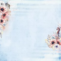 Бумага "Море, я скучала. Спокойное море" (ScrapMania) Бумага "Море, я скучала. Спокойное море" (ScrapMania)