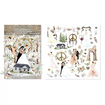 Набор высечек "День свадьбы. Свадебные элементы", 45 шт (ScrapbookDesigns)