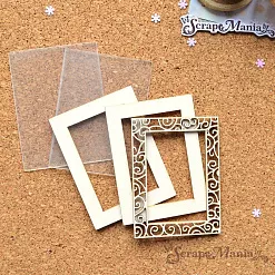 Шейкер "Фономикс. Новогодний. Ажурная рамка мини", 4,5х6 см (ScrapMania) Шейкер "Фономикс. Новогодний. Ажурная рамка мини", 4,5х6 см (ScrapMania)