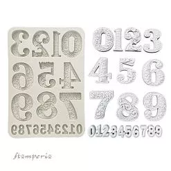 Молд 15х21 см "Gear to up for Christmas. Цифры" (Stamperia)