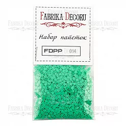 Набор пайеток "Звездочки. Зеленые" (Фабрика Декору) Набор пайеток "Звездочки. Зеленые" (Фабрика Декору)