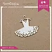 Украшение из чипборда "Платье" (ScrapКрым)