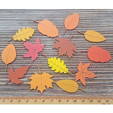 Набор украшений из цветного чипборда "Осенние листья" (Благолис)