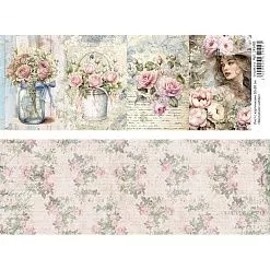Лист с картинками 10х30 см "Винтажное шебби" (ScrapMania) Лист с картинками 10х30 см "Винтажное шебби" (ScrapMania)