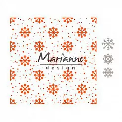 Папка для тиснения с ножом для вырубки "Снежинки 2" (Marianne design)