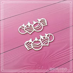Чипборд "Елочные украшения", 5х2,2 см (СкрапМагия)