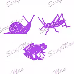 Нож "Насекомые", 4,7х3 см (Scrapman) Нож "Насекомые", 4,7х3 см (Scrapman)