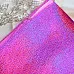 Отрез экокожи 30х69 см "Глянцевый глиттер. Фуксия" (Pty Китай)
