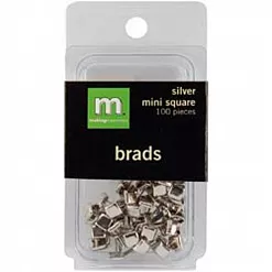 Набор брадсов "Серебряные квадраты" (Making Memories)