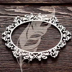 Украшение из чипборда "Рамка. Завитки 9" (ArtLines)