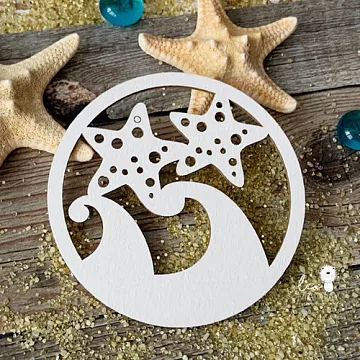 Украшение из чипборда "Морской элемент" (LeoMammy)