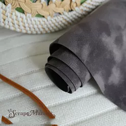 Отрез экокожи 30х69 см "Переплетный. Бархат. Мокрый асфальт" (Pty Китай) Отрез экокожи 30х69 см "Переплетный. Бархат. Мокрый асфальт" (Pty Китай)