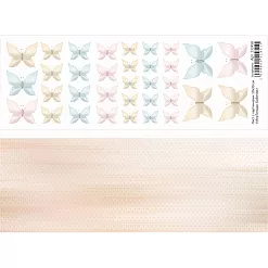 Лист с картинками 10х30 см "МурТильда. Бабочки" (ScrapMania)