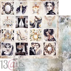 Набор 30х30 см "Black velvet", 9 листов (13Arts)