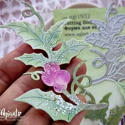 Нож "Падуб с ягодками", 9,5х6,5 см (AgiArt) Нож "Падуб с ягодками", 9,5х6,5 см (AgiArt)