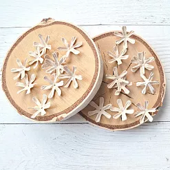 Набор бумажных цветов "Гипсофила. Бежевый", 20 шт (Китай)