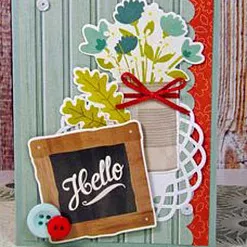 Набор наклеек 33х14 см "На крыльце" (Pebbles)