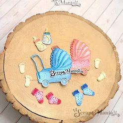 Нож "Детство. Коляска", 6,1х6,4 см (ScrapMania) Нож "Детство. Коляска", 6,1х6,4 см (ScrapMania)