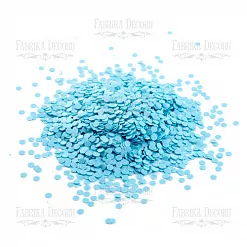 Набор пайеток "Конфетти. Матовый голубой" (Фабрика Декору) Набор пайеток "Конфетти. Матовый голубой" (Фабрика Декору)