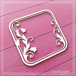 Чипборд "Квадратная рамка. Колокольчики" (СкрапМагия)