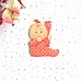 Украшение из чипборда "Малышка в розовом" (АртМаркет)