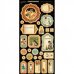 Набор бумаги 30х30 см "ABC primer. Букварь", 24 листа (Graphic 45)