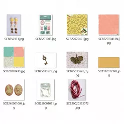 Набор для изготовления двух открыток и ярлычка "Яркий" (ScrapBerry's)