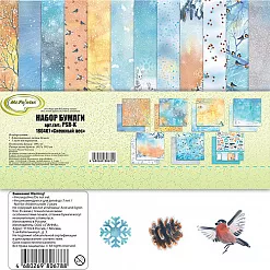 Набор бумаги 30х30 см "Снежный лес", 7 листов (Mr.Painter) Набор бумаги 30х30 см "Снежный лес", 7 листов (Mr.Painter)