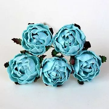 Букет ранункулюсов "Бирюзовый", 5 шт (Craft)