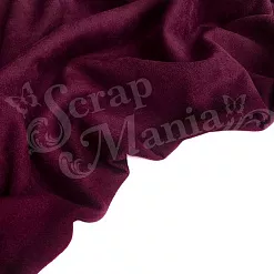 Отрез замши 30х70 см "Двусторонний. Бордо" (ScrapZefir) Отрез замши 30х70 см "Двусторонний. Бордо" (ScrapZefir)