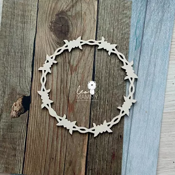 Украшение из чипборда "Кольцо из колючей проволоки" (LeoMammy)