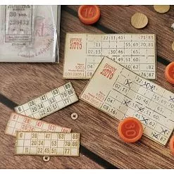 Штамп "Счастливые билеты", 6,9х3,7 см (AgiArt) Штамп "Счастливые билеты", 6,9х3,7 см (AgiArt)