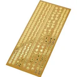 Контурные наклейки "Цветочные бордюры", цвет золотой (DoCrafts) Контурные наклейки "Цветочные бордюры", цвет золотой (DoCrafts)