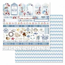 Бумага "Море, я скучала. Картинки и теги" (ScrapMania)