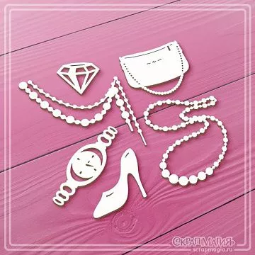 Чипборд "Женские штучки", 4,5х4,9 см (СкрапМагия)