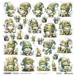 Бумага 30х30 "White Roses. Gnomes 2" (ScrapAndMe)