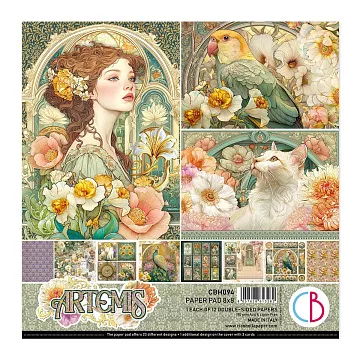 Набор бумаги 20х20 см "Artemis", 12 листов (Ciao bella)