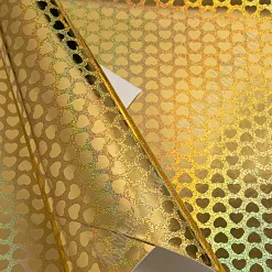 Отрез экокожи А4 "Сердечко. Золото"