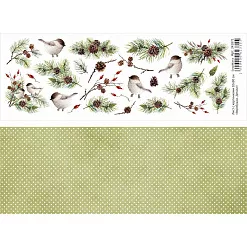 Лист с картинками 10х30 см "Воробушки. Детали" (ScrapMania) Лист с картинками 10х30 см "Воробушки. Детали" (ScrapMania)