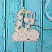 Украшение из чипборда "Малыш с каруселькой" (ScrapКрым)