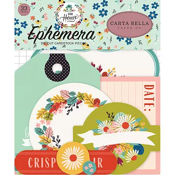 Набор вырубок из бумаги "Our House. Ephemera", 33 шт (Carta Bella)