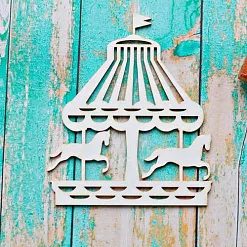 Украшение из чипборда "Карусель" (ScrapКрым)