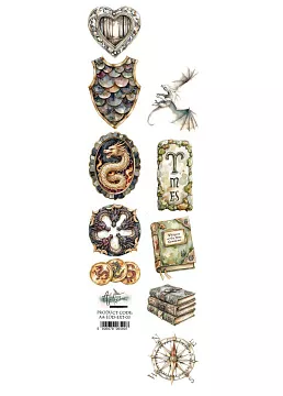 Бумага 6х30 см "The Legends of the Dragons. Для вырезания 03" (Alchemy of Art)