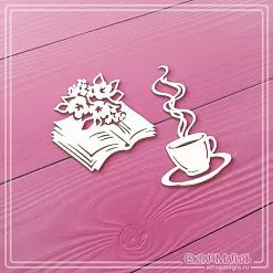 Чипборд "За чашечкой кофе", 3,5х6 см (СкрапМагия) Чипборд "За чашечкой кофе", 3,5х6 см (СкрапМагия)