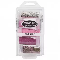 Набор пудры для эмбоссинга "Pink chic", 5 цветов (Stampendous)