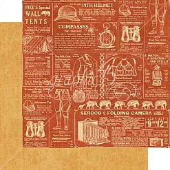 Набор бумаги 15х15 см "Safari adventure", 36 листов (Graphic 45)