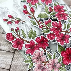 Штамп "Вишневый сад", 9х5 см (AgiArt)