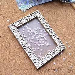 Шейкер "Фономикс. Новогодний. Ажурная рамка большая", 8,9х12 см (ScrapMania)