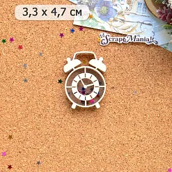 Шейкер "Фономикс. Новогодний. Будильник мини", 3,3х4,7 см (ScrapMania) Шейкер "Фономикс. Новогодний. Будильник мини", 3,3х4,7 см (ScrapMania)